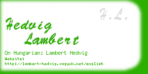 hedvig lambert business card